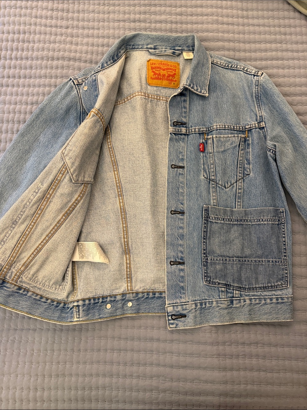Levi's Classic Light Blue Denim Work Jacket - Picture 5 of 11
